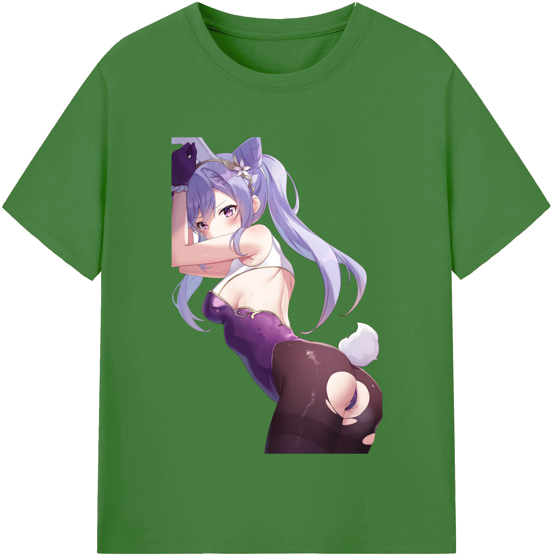 げんし神 刻晴 こくせい genshin Kokusei レディースカジュアルプリントTシャツ（綿100％）